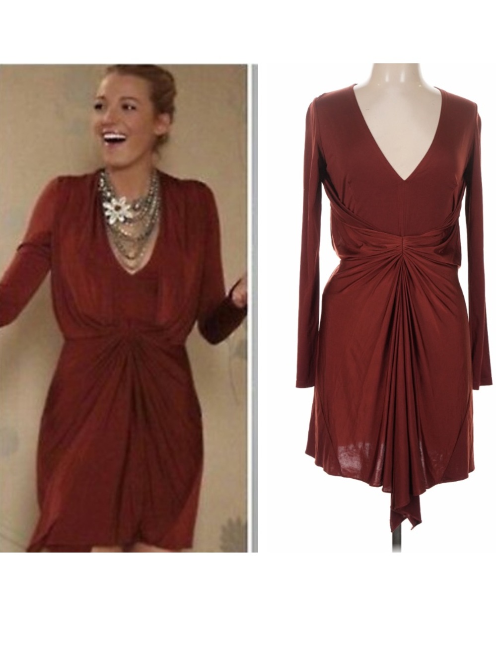 ASO Serena Van Der Woodsen Gossip Girl Vena Cava Pager Dress Cocktail Party EUC